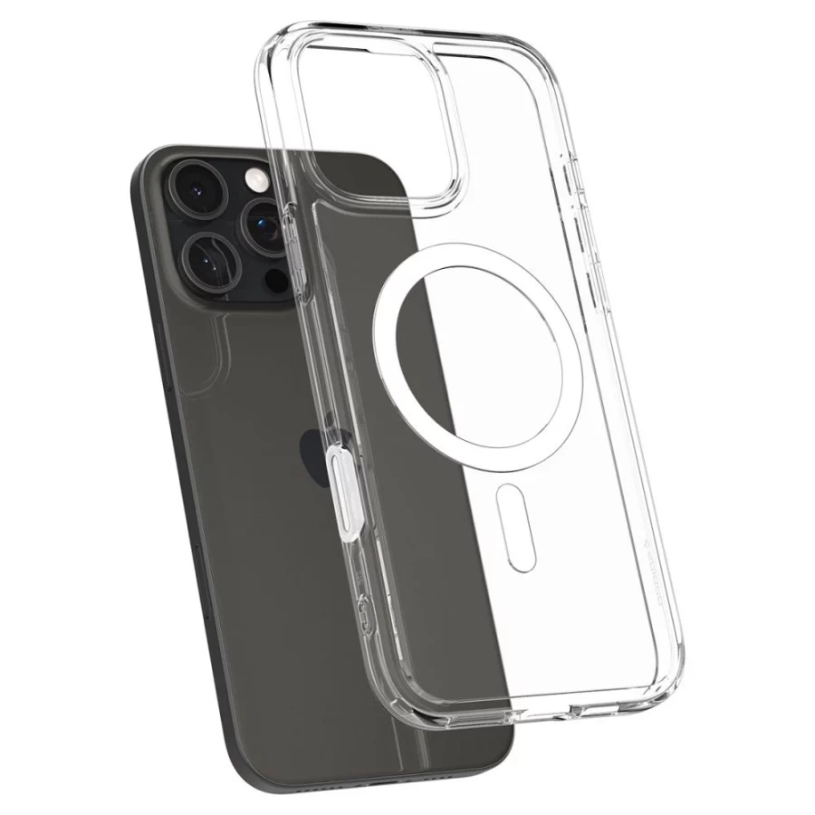 Etui Spigen Ultra Hybrid ”T” Mag MagSafe na iPhone 16 Pro Max - białe