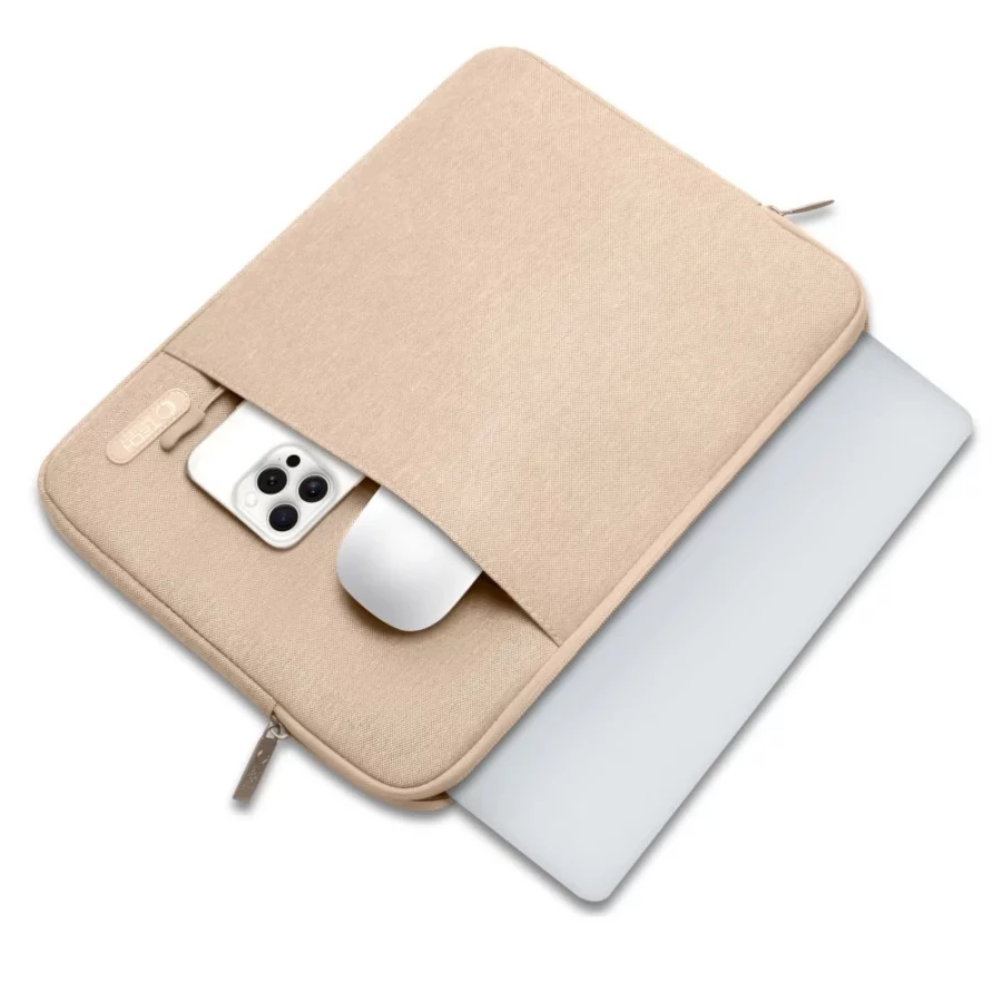 Etui Tech-Protect Sleevy Laptop 13-14 - beżowe