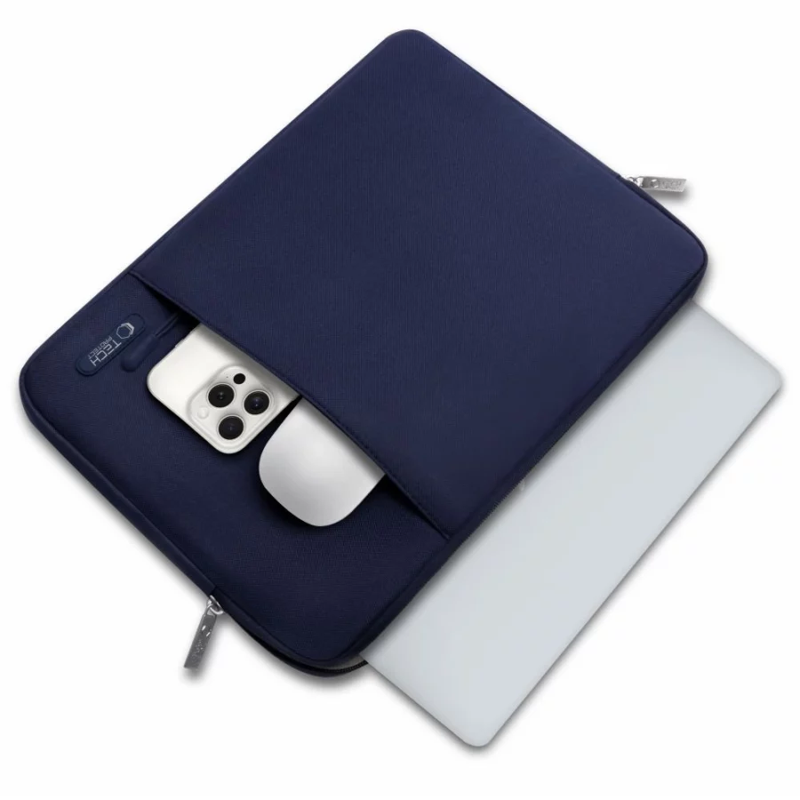 Etui Tech-Protect Sleevy Laptop 13-14 - granatowe