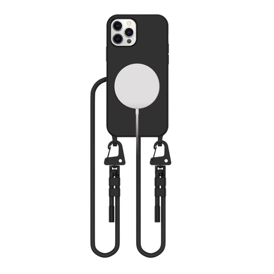 Etui Tech-Protect MagNecklace MagSafe na iPhone 12 / 12 Pro - czarne