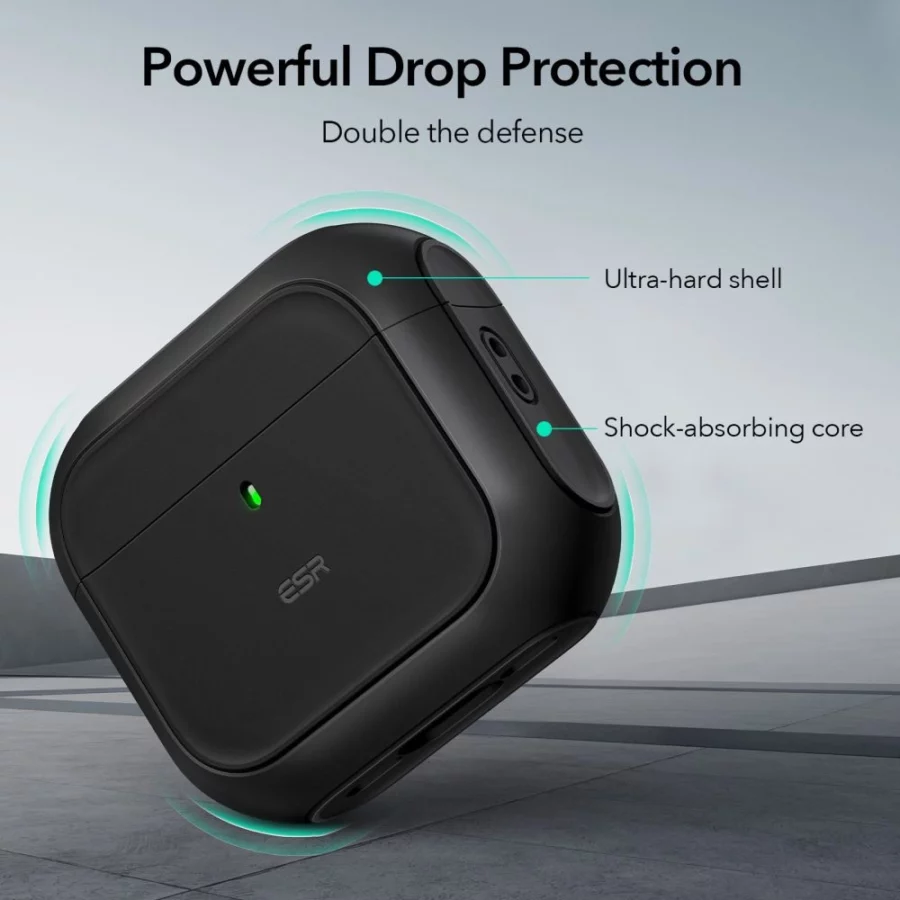 Etui ESR Orbit Halolock MagSafe na Apple AirPods 4 - czarne