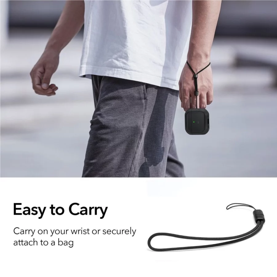 Etui ESR Orbit Halolock MagSafe na Apple AirPods 4 - czarne