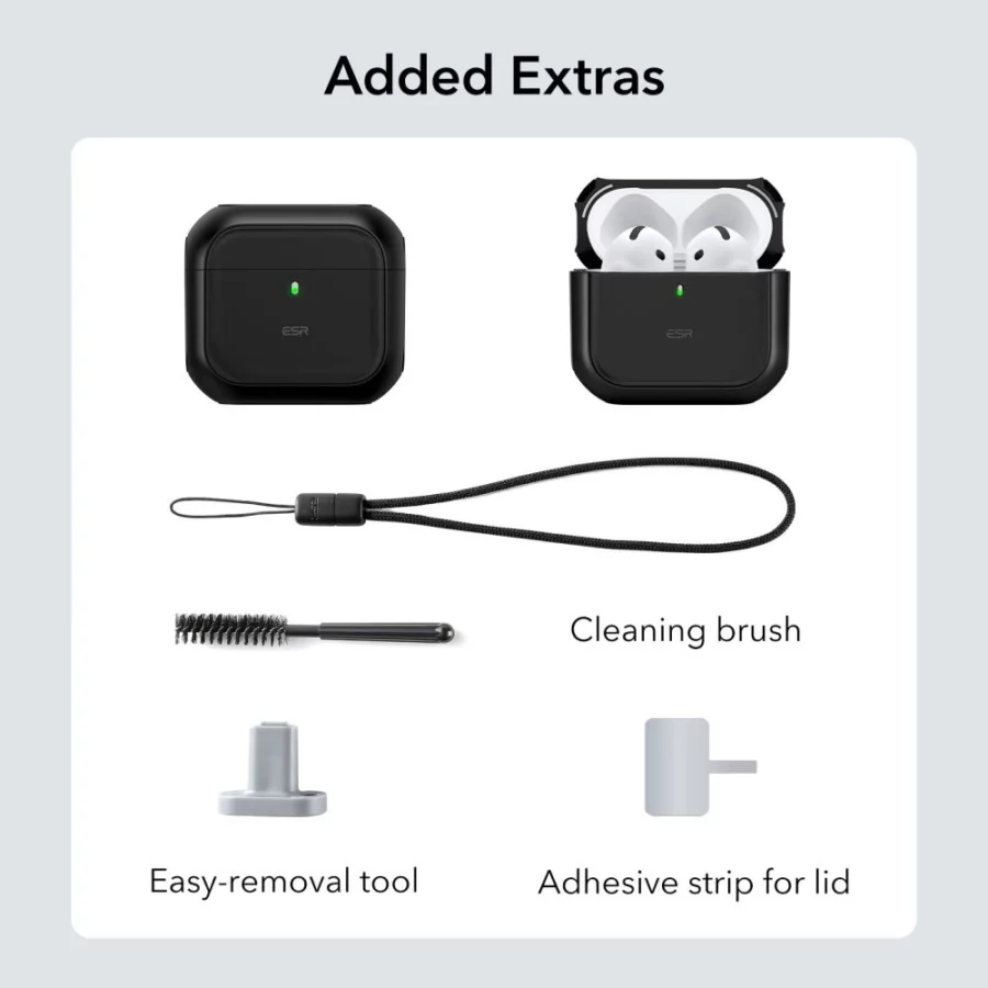 Etui ESR Orbit Halolock MagSafe na Apple AirPods 4 - czarne