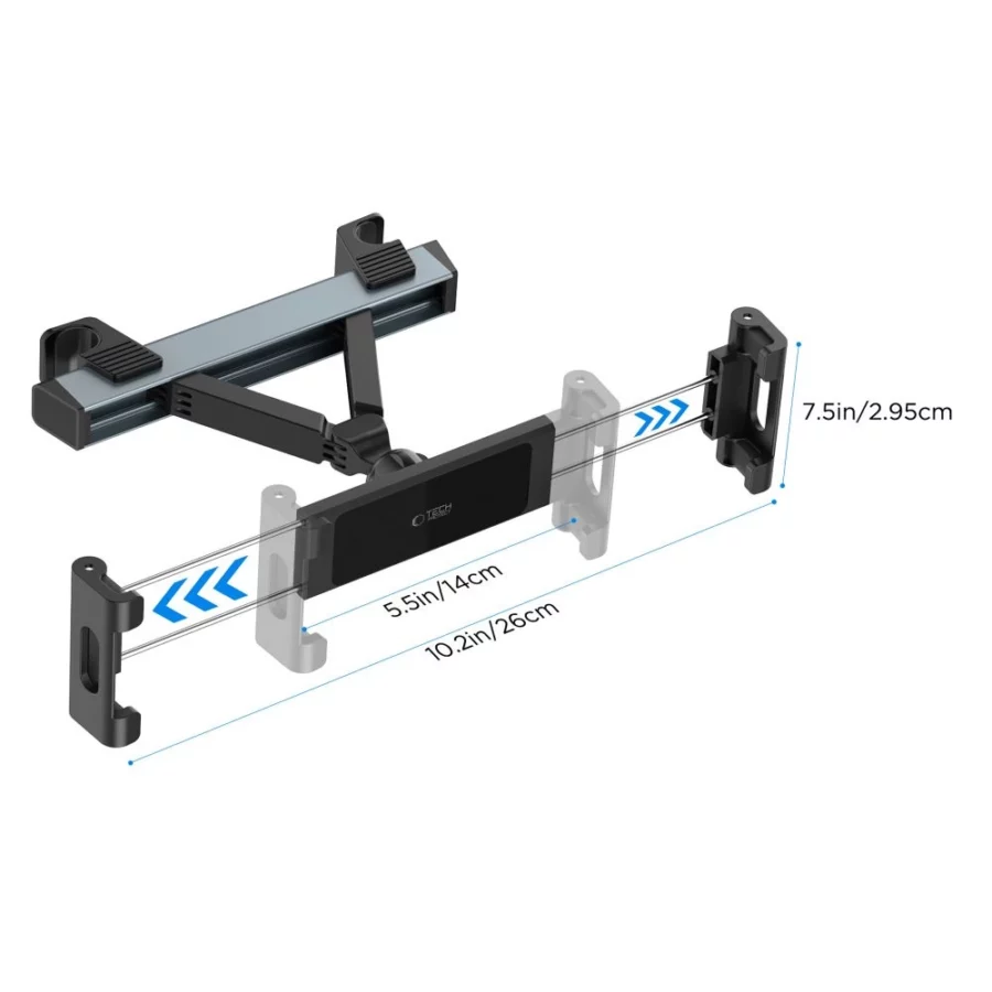 Uchwyt samochodowy Tech-Protect V3 Headrest Car Mount - czarny