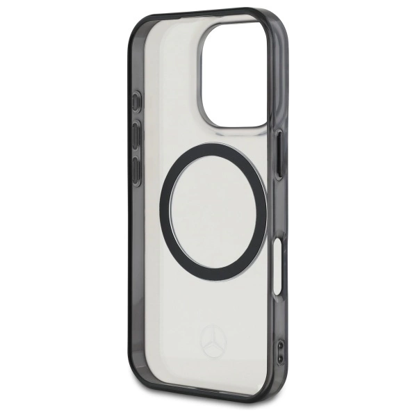 Etui Mercedes Printed logo MagSafe na iPhone 16 Pro Max - przezroczyste