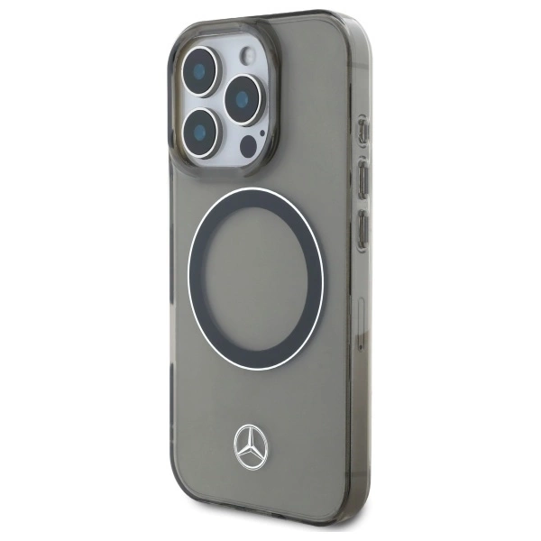 Etui Mercedes Silver Ring MagSafe na iPhone 16 Pro Max - czarne