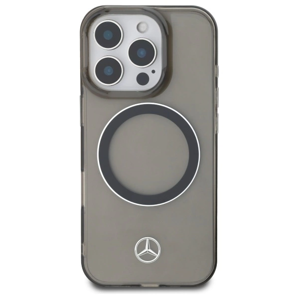 Etui Mercedes Silver Ring MagSafe na iPhone 16 Pro Max - czarne