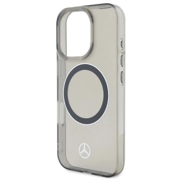 Etui Mercedes Silver Ring MagSafe na iPhone 16 Pro Max - czarne