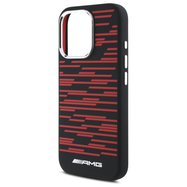 Etui AMG Silicone Graphics MagSafe na iPhone 16 Pro Max - czarne