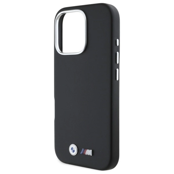 Etui BMW M Smooth Full Wrapped Metal MagSafe na iPhone 16 Pro Max - czarne
