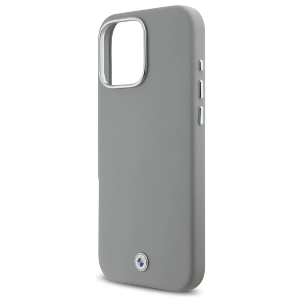 Etui BMW Sign Full Wrapped Metal MagSafe na iPhone 16 Pro Max - szare