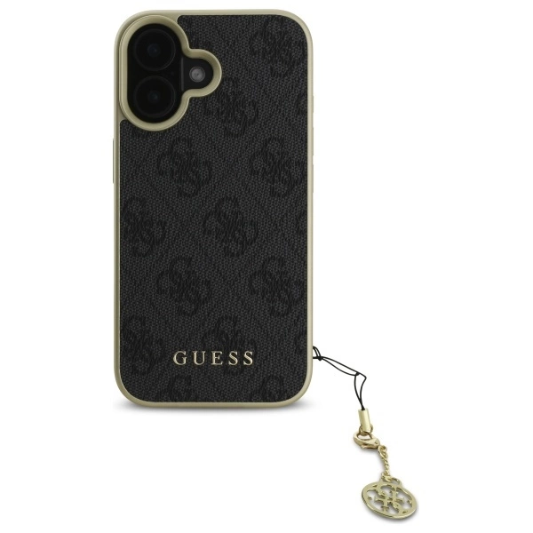 Etui Guess 4G Charms Collection na iPhone 16 - czarne