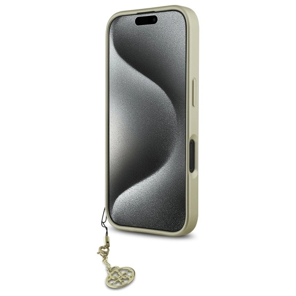 Etui Guess 4G Charms Collection na iPhone 16 - czarne
