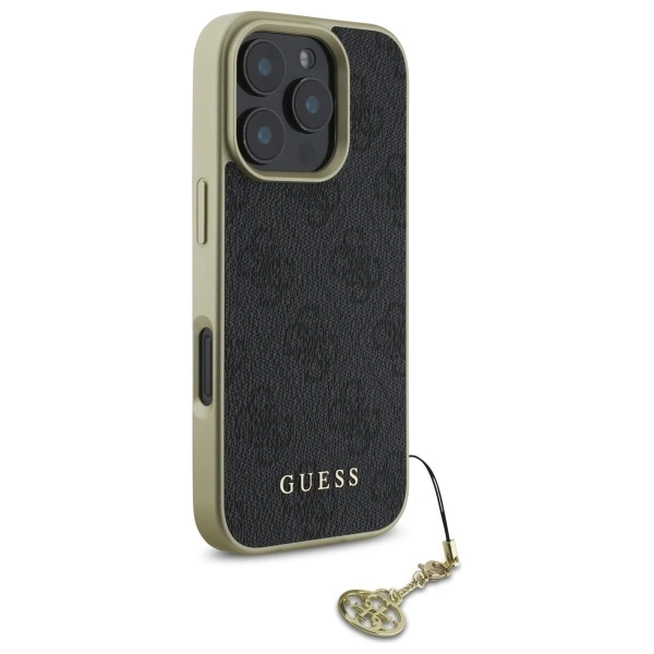 Etui Guess 4G Charms Collection na iPhone 16 Pro Max - czarne