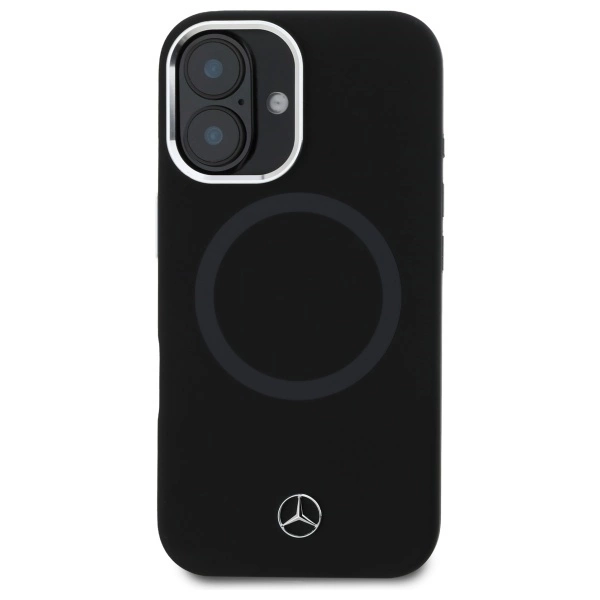 Mercedes MEHMP16S23SUTTK iPhone 16 6.1"   czarny/black hardcase Silicone Tonal Logo MagSafe
