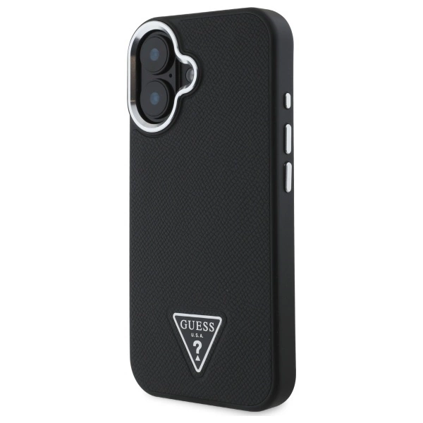 Guess GUHMP16MPGTSPSK iPhone 16 Plus      6.7" czarny/black hardcase Grained Triangle MagSafe