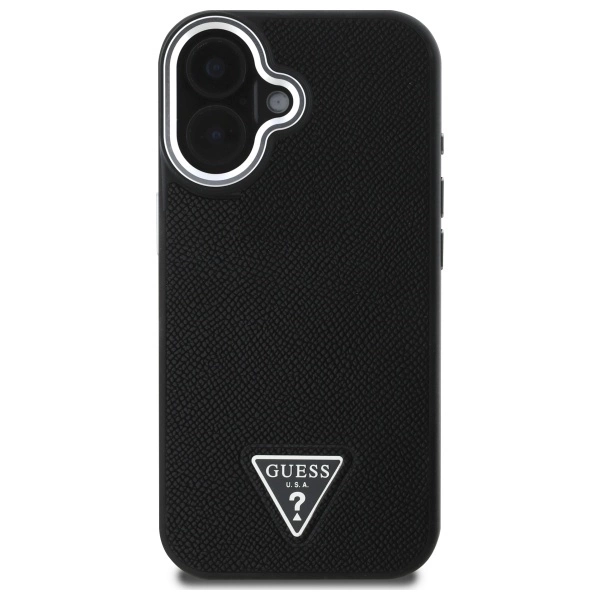 Guess GUHMP16MPGTSPSK iPhone 16 Plus      6.7" czarny/black hardcase Grained Triangle MagSafe