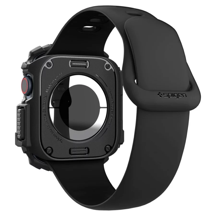 Etui Spigen Rugged Armor na Apple Watch 10 46 mm - czarne