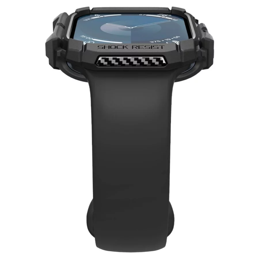 Etui Spigen Rugged Armor na Apple Watch 10 46 mm - czarne