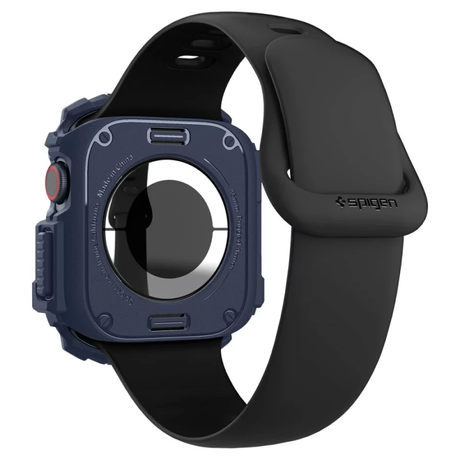 Etui Spigen Rugged Armor na Apple Watch 10 46 mm - granatowe