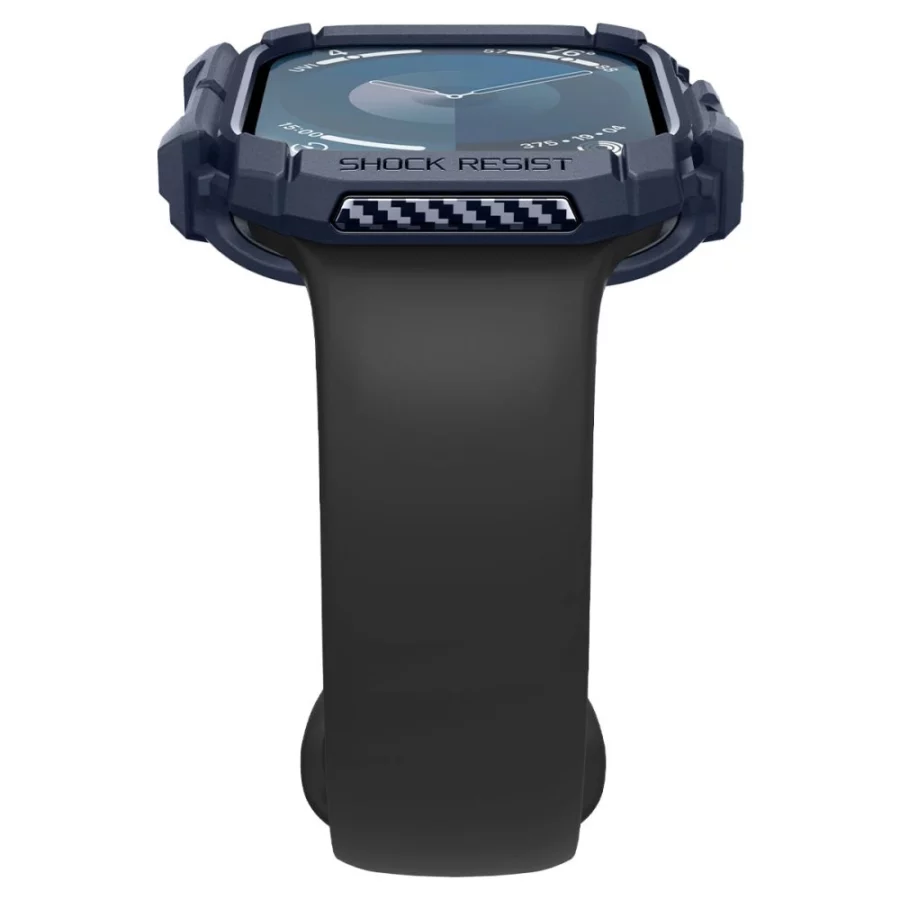 Etui Spigen Rugged Armor na Apple Watch 10 46 mm - granatowe