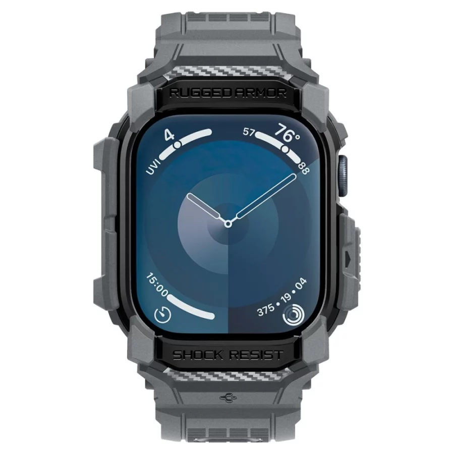 Etui Spigen Rugged Armor na Apple Watch 10 46 mm - szare