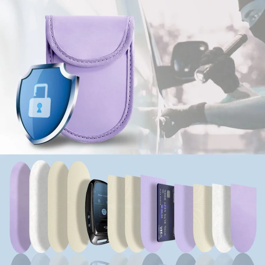 Etui na kluczyki samochodowe Tech-Protect KLR100 blokujące RFID- fioletowe