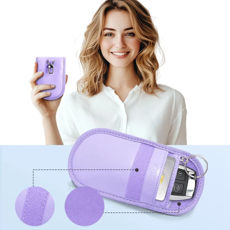 Etui na kluczyki samochodowe Tech-Protect KLR100 blokujące RFID- fioletowe