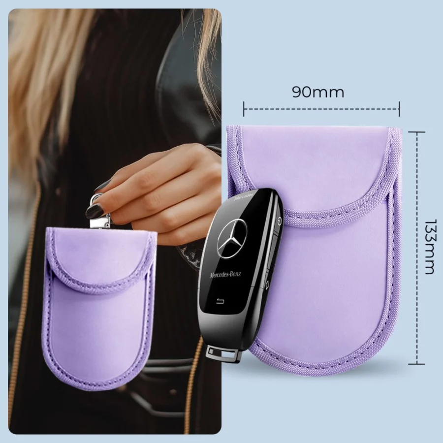 Etui na kluczyki samochodowe Tech-Protect KLR100 blokujące RFID- fioletowe