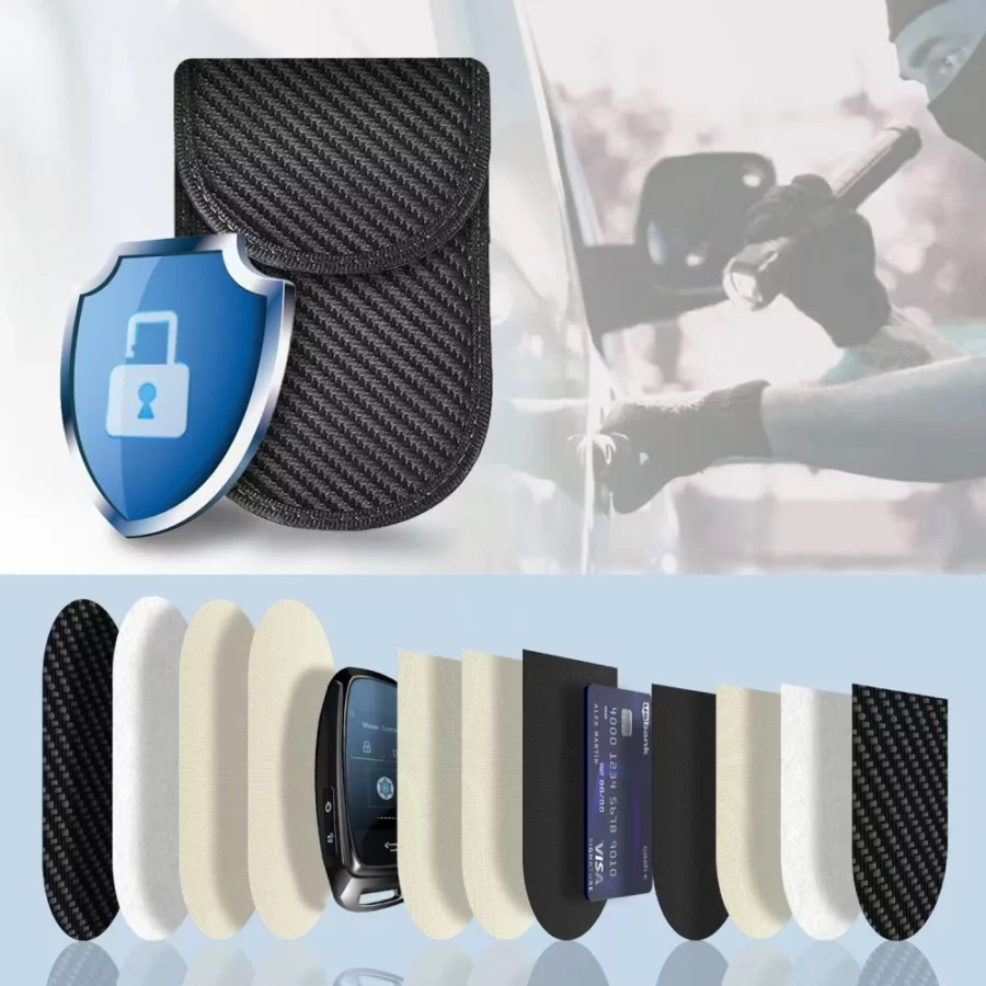Etui na kluczyki samochodowe Tech-Protect KLR100 blokujące RFID- czarne - carbon