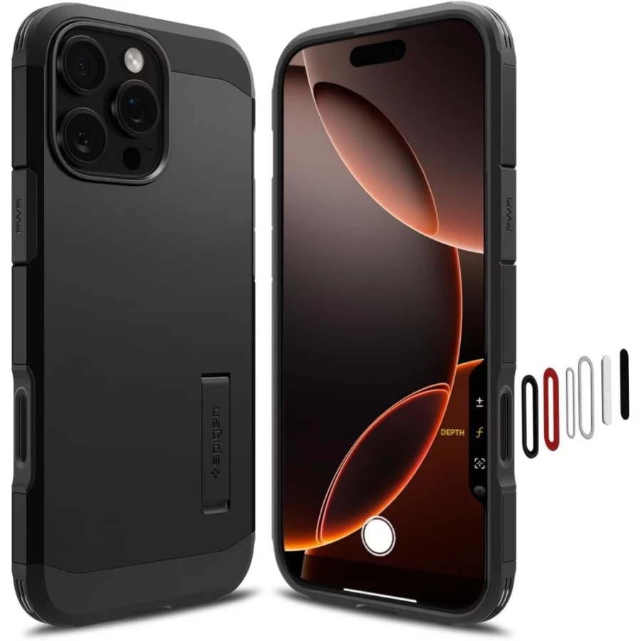 Etui Spigen Tough Armor "T" MagSafe na iPhone 16 Pro Max - czarne