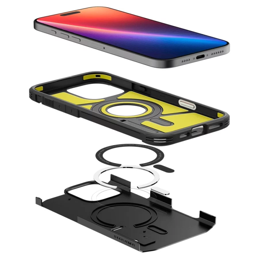 Etui Spigen Tough Armor "T" MagSafe na iPhone 16 Pro Max - czarne