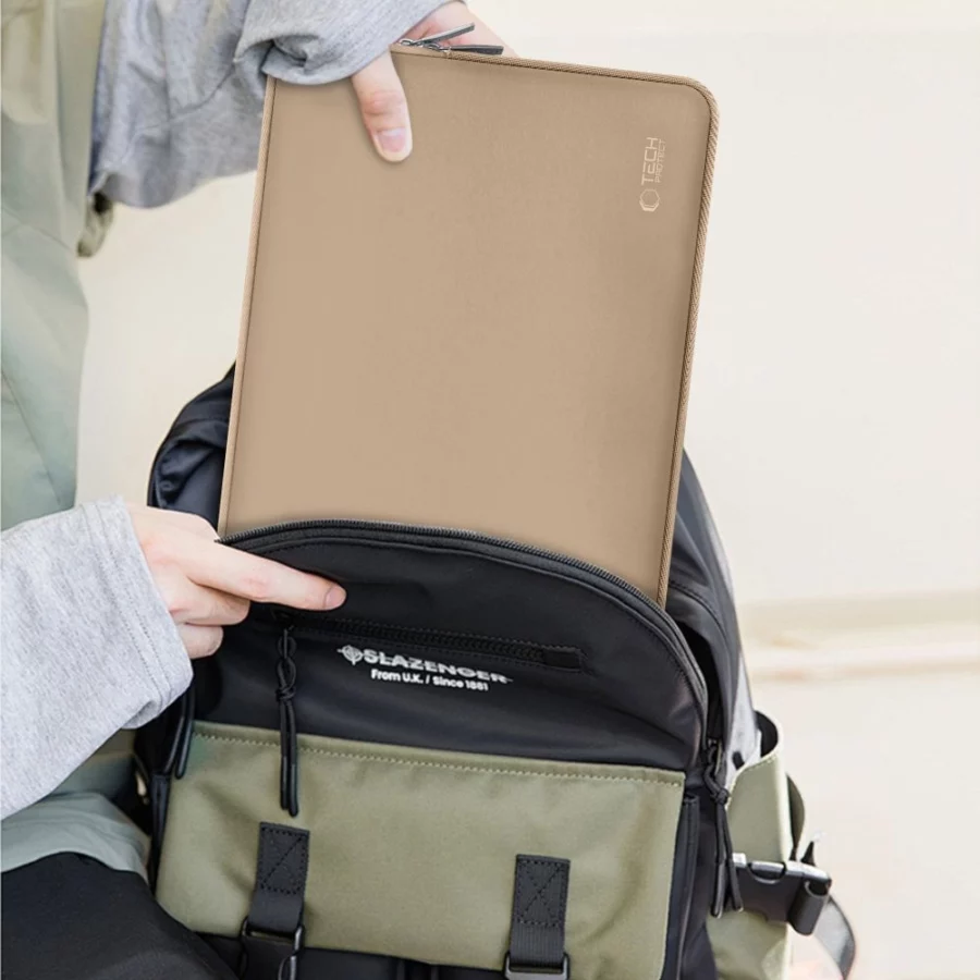 Torba na laptopa 13-14" Tech-Protect Neoslim - beżowe