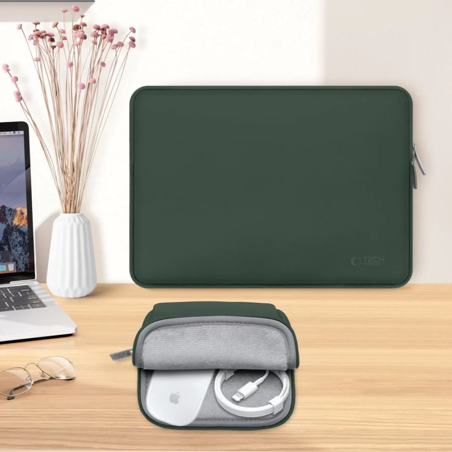 Torba na laptopa 15-16" Tech-Protect Neoslim - zielona
