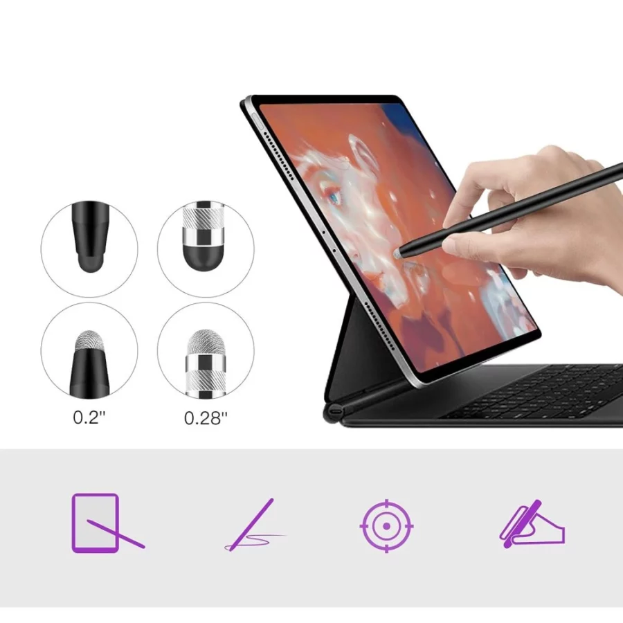 Rysik pasywny Tech-Protect USP100 4-TIP Touch Stylus - czarny