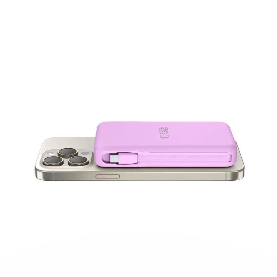 Powerbank Tech-Protect PB31 MagSafe 10000mAH - fioletowy