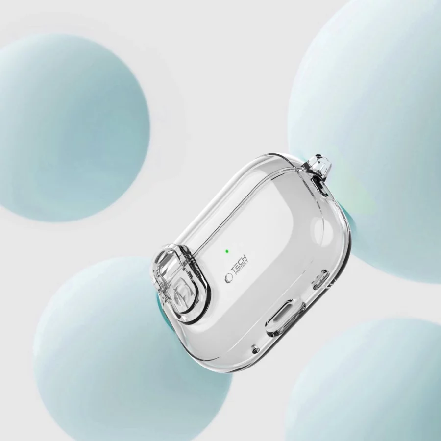 Etui Tech-Protect Slim Hook na AirPods 1 / 2 - przezroczyste
