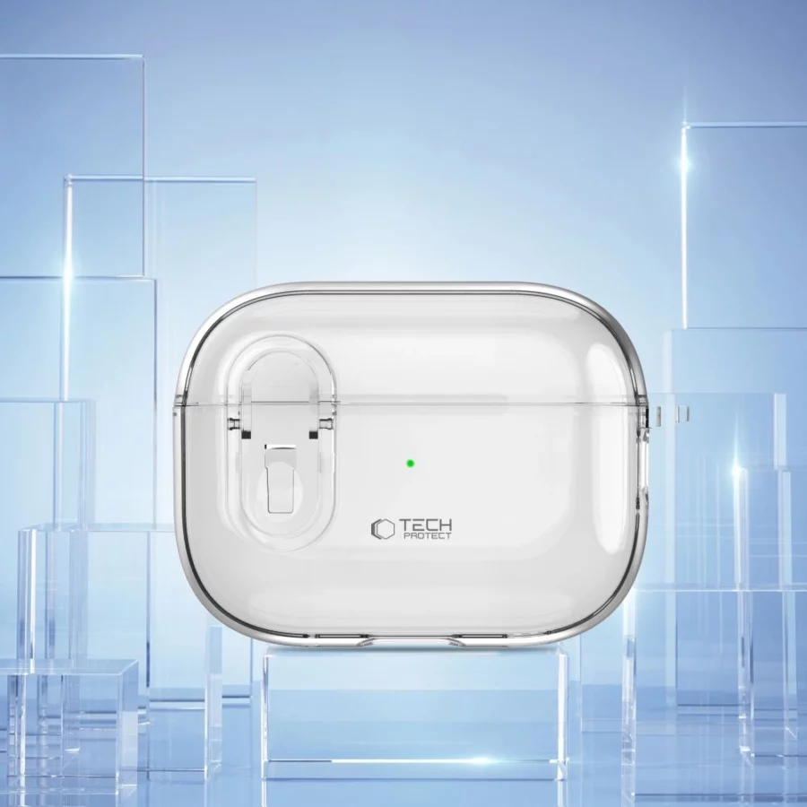 Etui Tech-Protect Slim Hook na AirPods 1 / 2 - przezroczyste