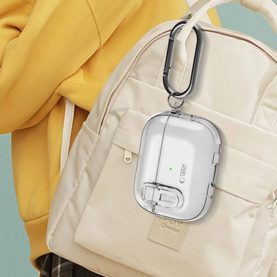 Etui Tech-Protect Slim Hook na AirPods 1 / 2 - przezroczyste