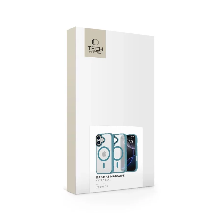 Etui Tech-Protect MagMat MagSafe na iPhone 16 - niebieskie