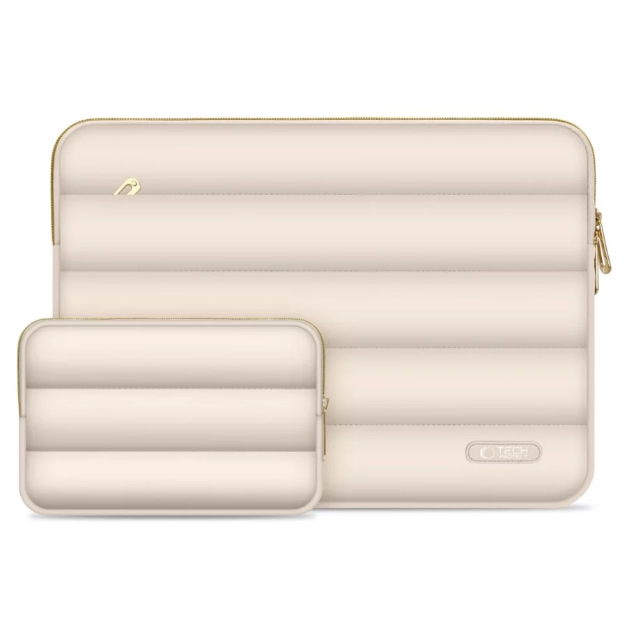 Torba na laptopa 13-14 Tech-Protect Puffy - beżowa
