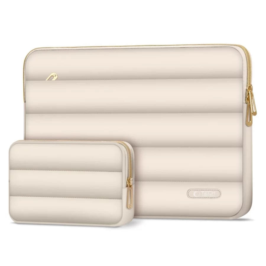 Torba na laptopa 13-14 Tech-Protect Puffy - beżowa