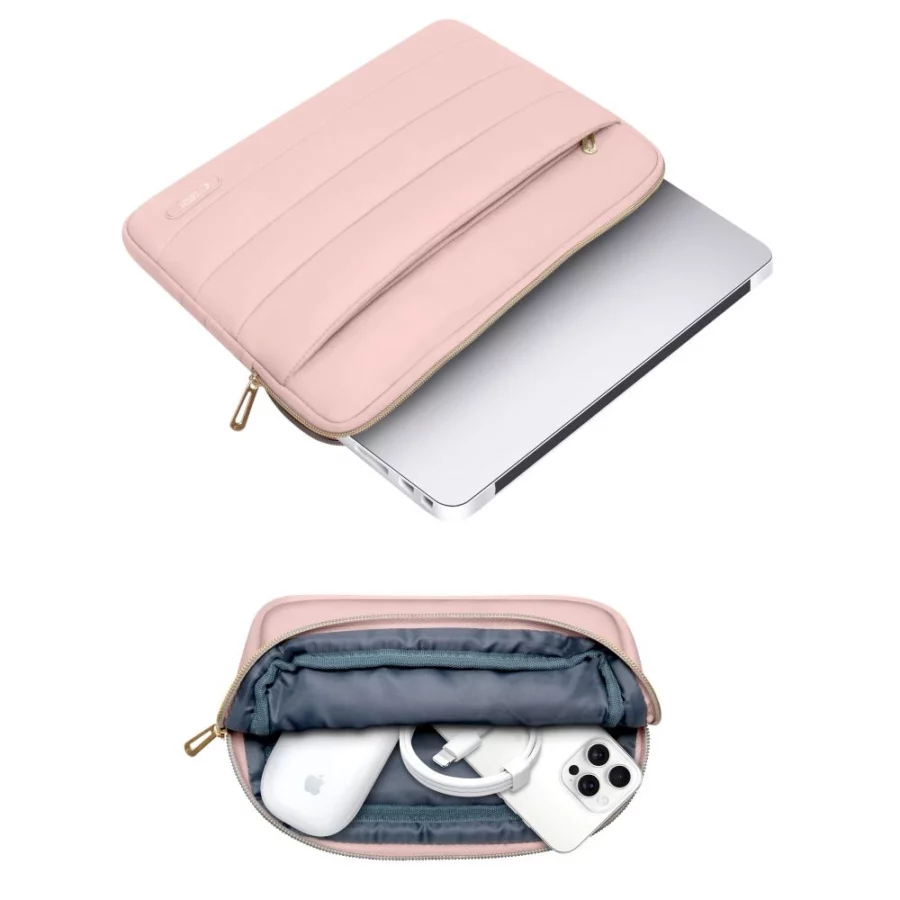 Torba na laptopa 13-14 Tech-Protect Puffy - różowa