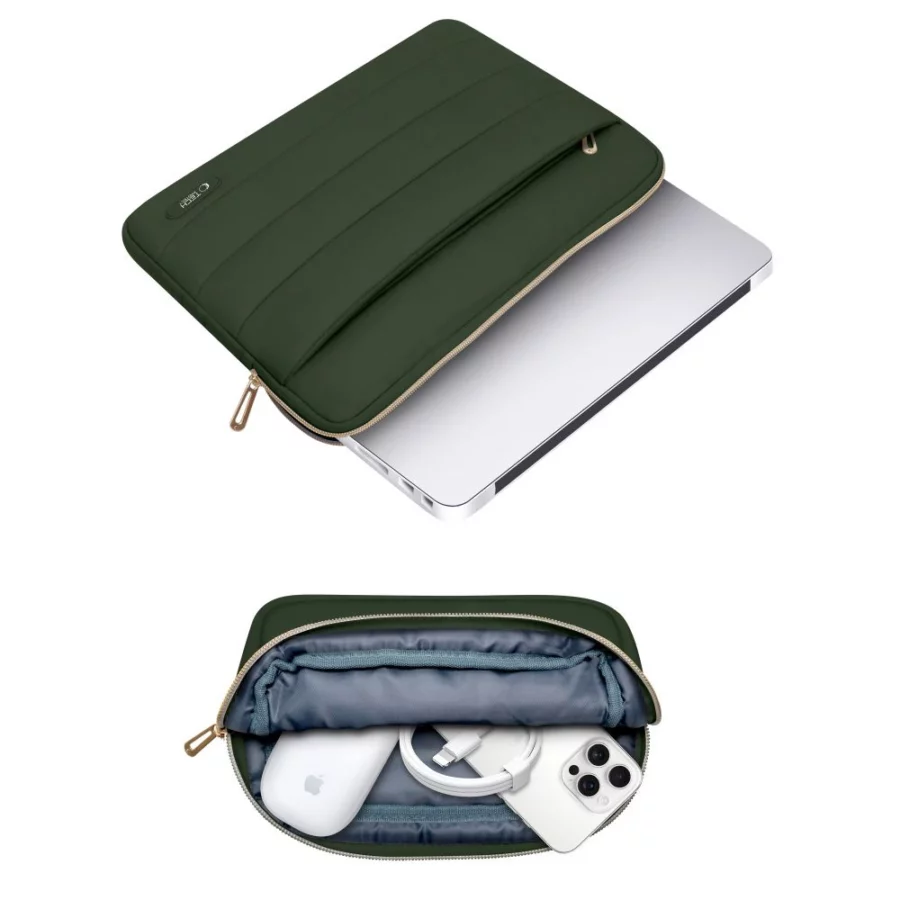 Torba na laptopa 15-16 Tech-Protect Puffy - oliwkowe