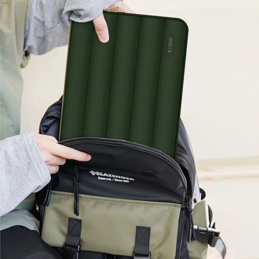 Torba na laptopa 15-16 Tech-Protect Puffy - oliwkowe