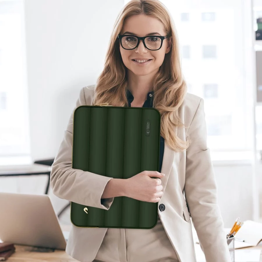 Torba na laptopa 15-16 Tech-Protect Puffy - oliwkowe