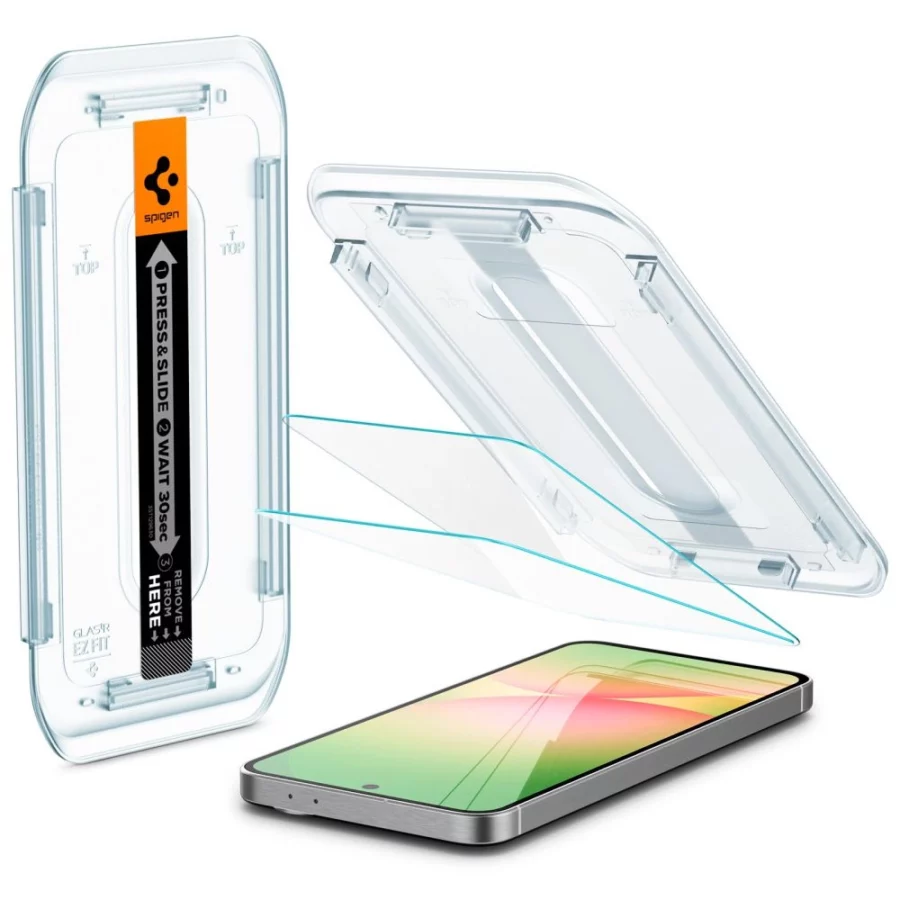 Szkło hartowane Spigen Glas.tR EZ Fit na Samsung Galaxy S24 FE (2 szt.)