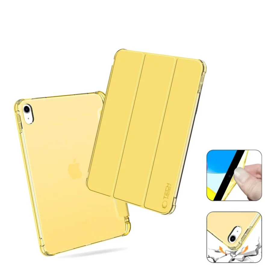 Etui Tech-Protect SC Pen Hybrid na iPad 10 / 2022 - żółte - przezroczyste