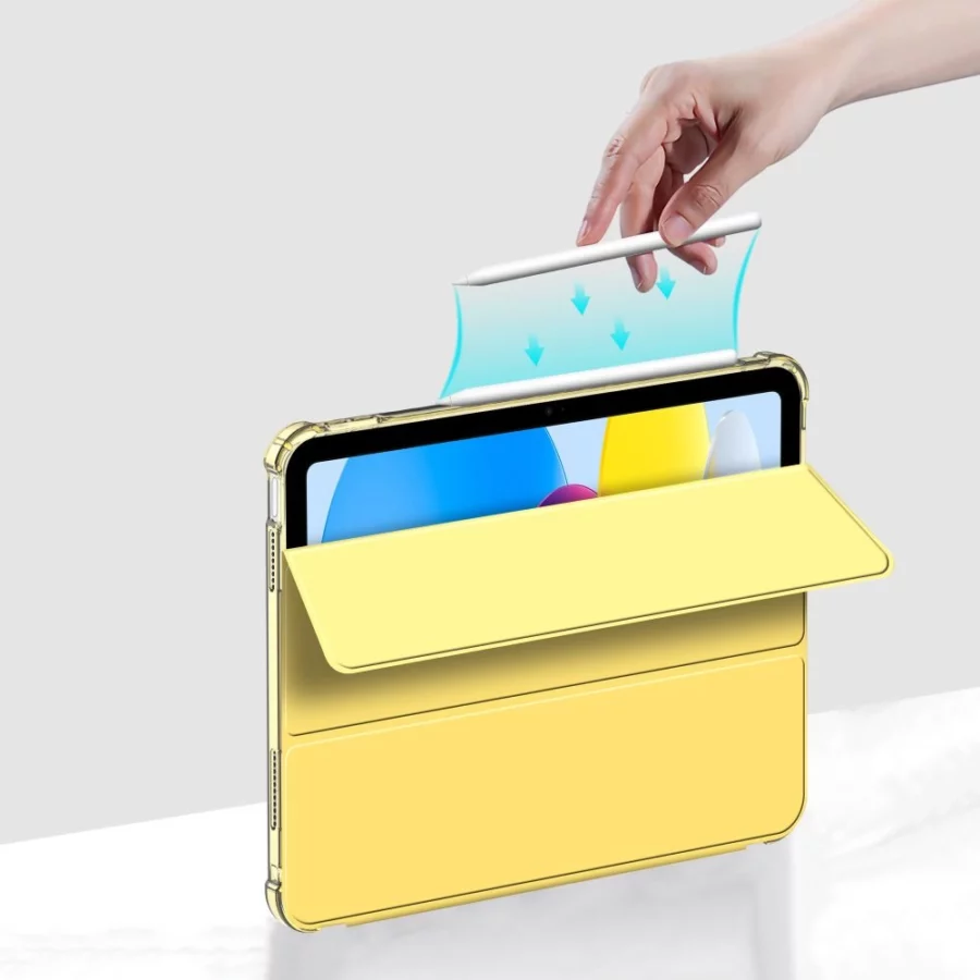 Etui Tech-Protect SC Pen Hybrid na iPad 10 / 2022 - żółte - przezroczyste