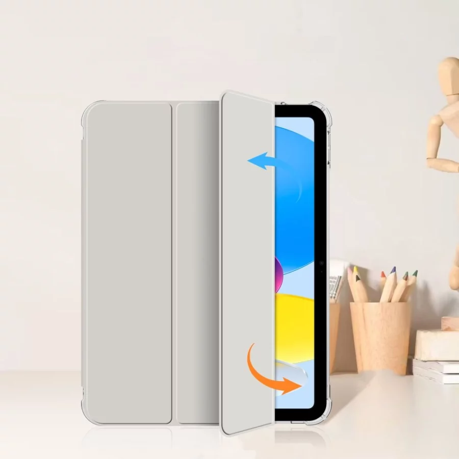 Etui Tech-Protect SC Pen Hybrid na iPad 10 / 2022 - szare - przezroczyste